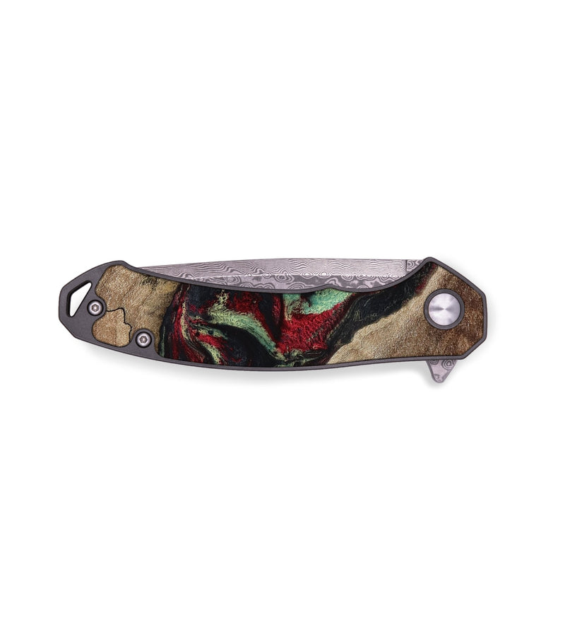 EDC Wood Pocket Knife - Michell (Red, 818476)