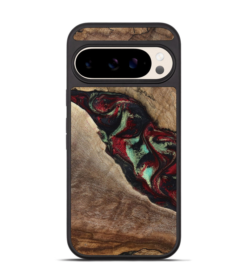 Pixel 10 Pro Wood Phone Case - Michell (Red, 818476)