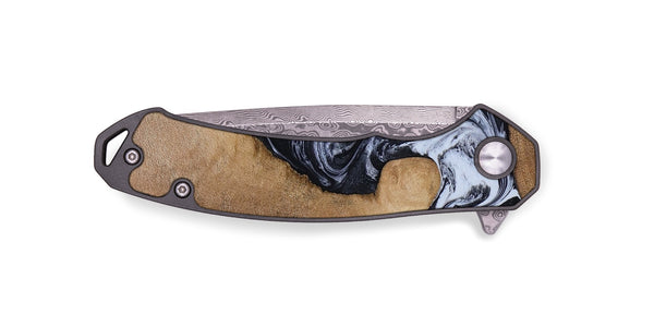 EDC Wood Pocket Knife - Zana (Black & White, 818480)
