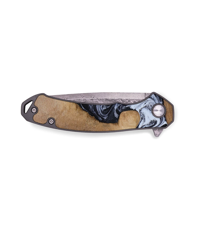 EDC Wood Pocket Knife - Zana (Black & White, 818480)