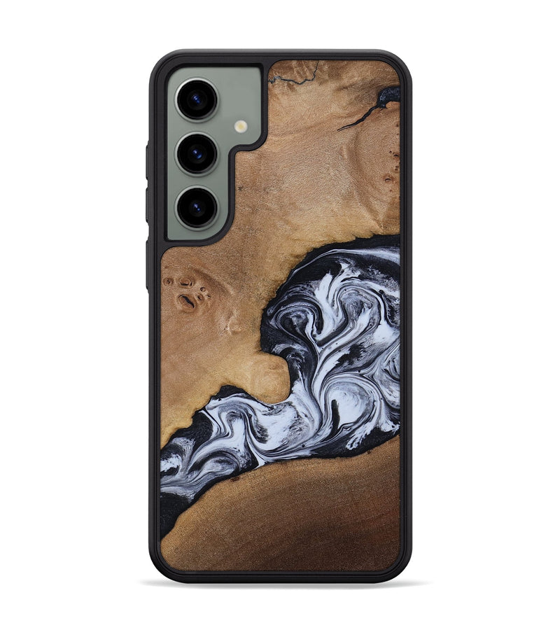 Galaxy S24 Plus Wood Phone Case - Zana (Black & White, 818480)