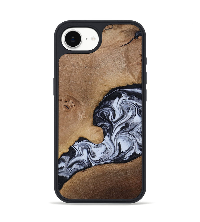 iPhone 17e Wood Phone Case - Zana (Black & White, 818480)