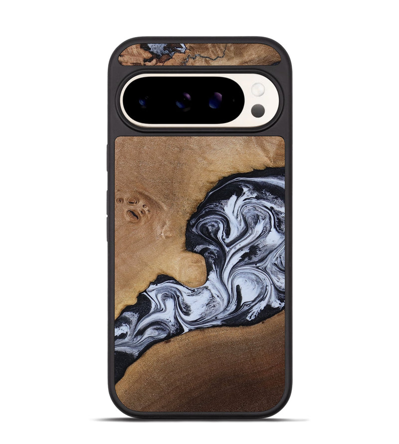 Pixel 9 Wood Phone Case - Zana (Black & White, 818480)