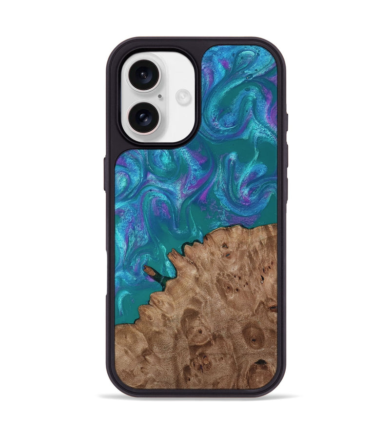 iPhone 17 Wood Phone Case - Larissa (Purple, 818501)