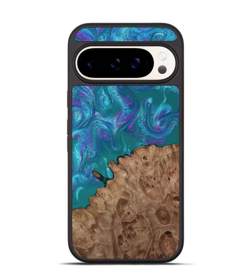 Pixel 9 Pro Wood Phone Case - Larissa (Purple, 818501)
