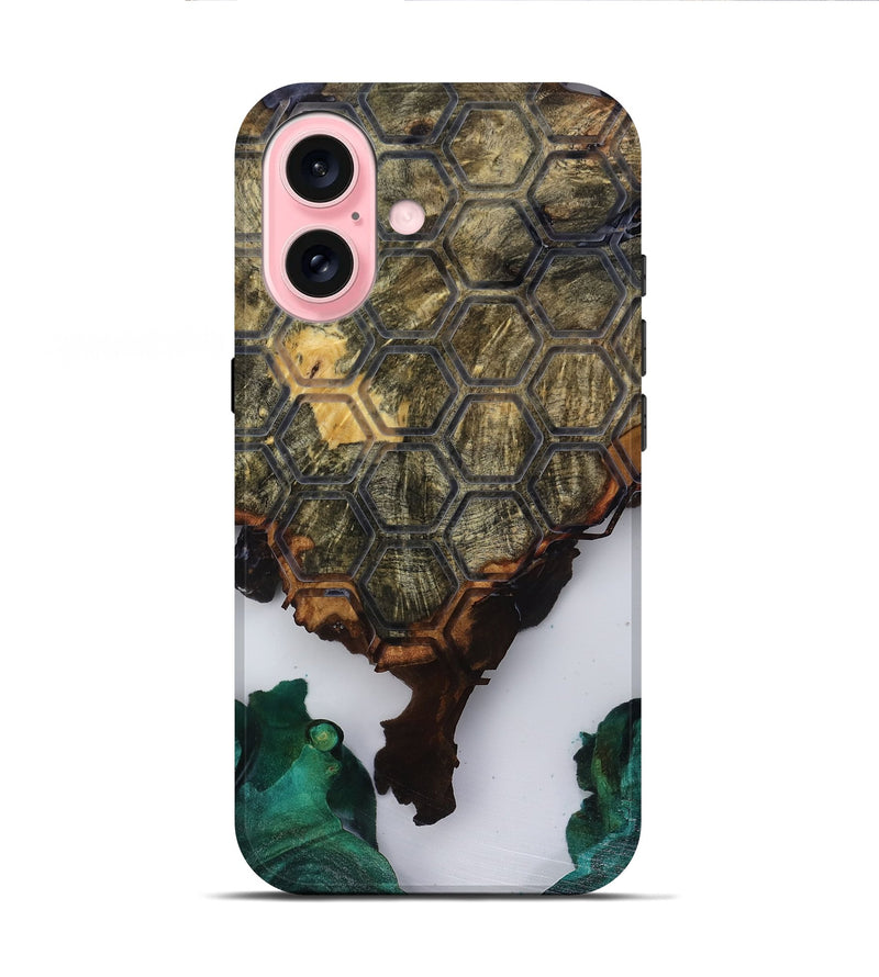 iPhone 16 Wood Live Edge Phone Case - Estella (Pattern, 818520)