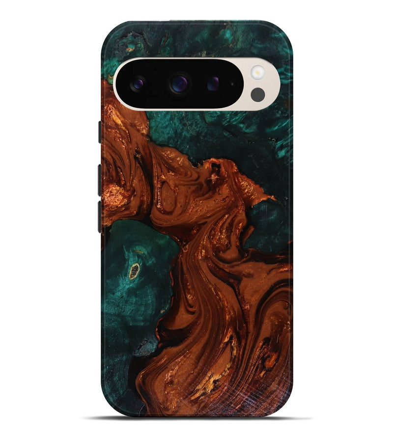 Pixel 9 Pro XL Wood Live Edge Phone Case - Maximo (Red, 818528)