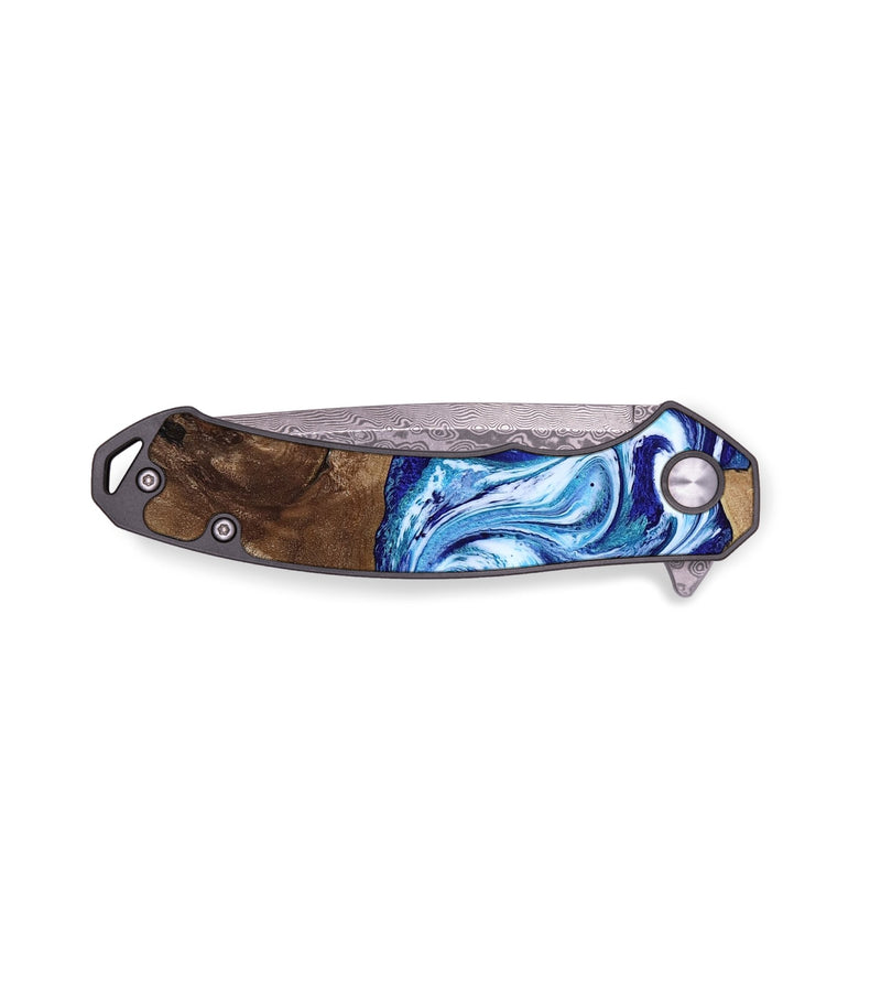 EDC Wood Pocket Knife - Liddie (Blue, 818531)