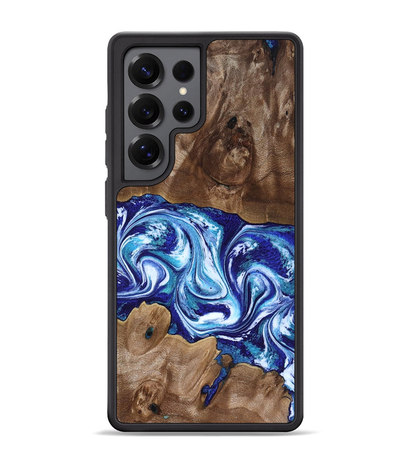 Galaxy S25 Ultra Wood Phone Case - Liddie (Blue, 818531)