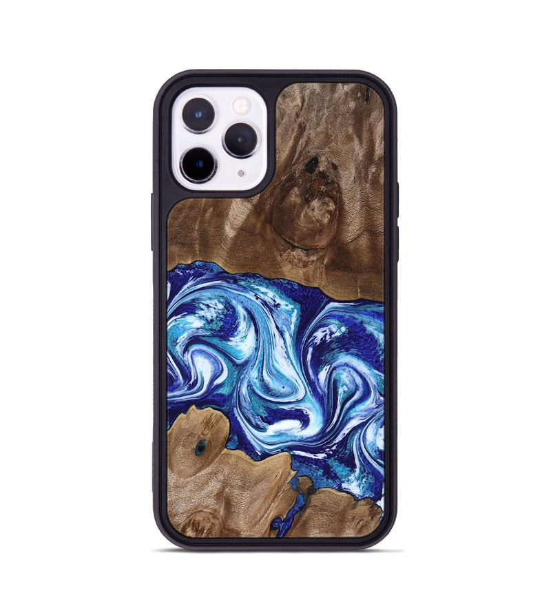 iPhone 11 Pro Wood Phone Case - Liddie (Blue, 818531)