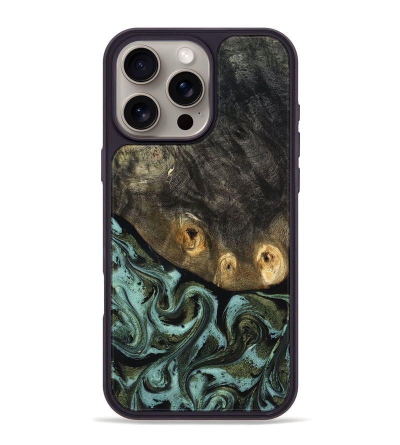 iPhone 16 Pro Max Wood Phone Case - Lissie (Green, 818542)
