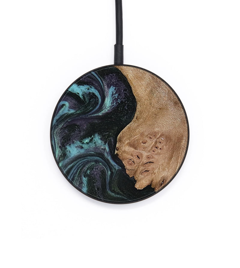 Circle Wood Wireless Charger - Adda (Green, 818545)