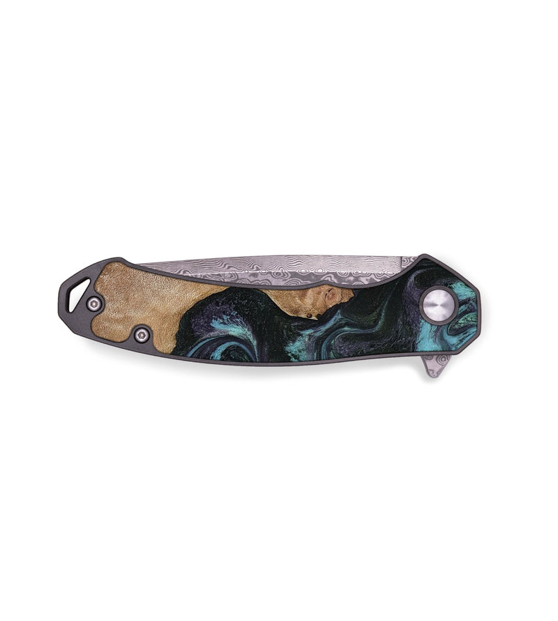 EDC Wood Pocket Knife - Adda (Green, 818545)