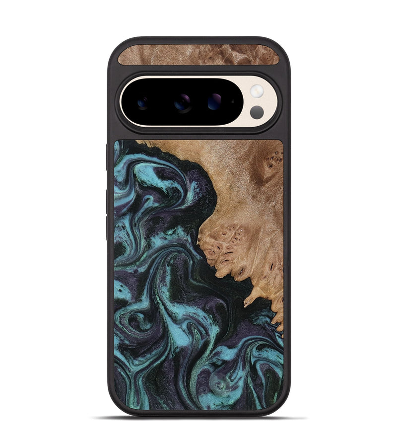 Pixel 10 Pro Wood Phone Case - Adda (Green, 818545)