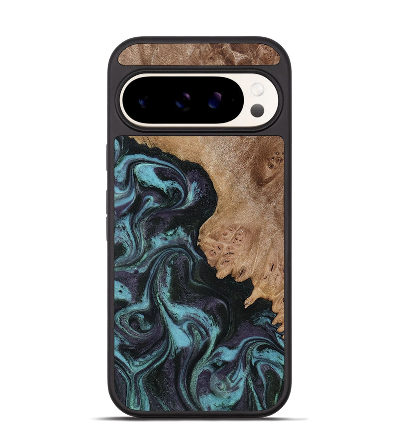 Pixel 9 Wood Phone Case - Adda (Green, 818545)