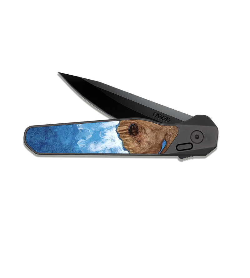 EDC Dark Slate Wood Pocket Knife - Mohamed (Coastal, 818553)