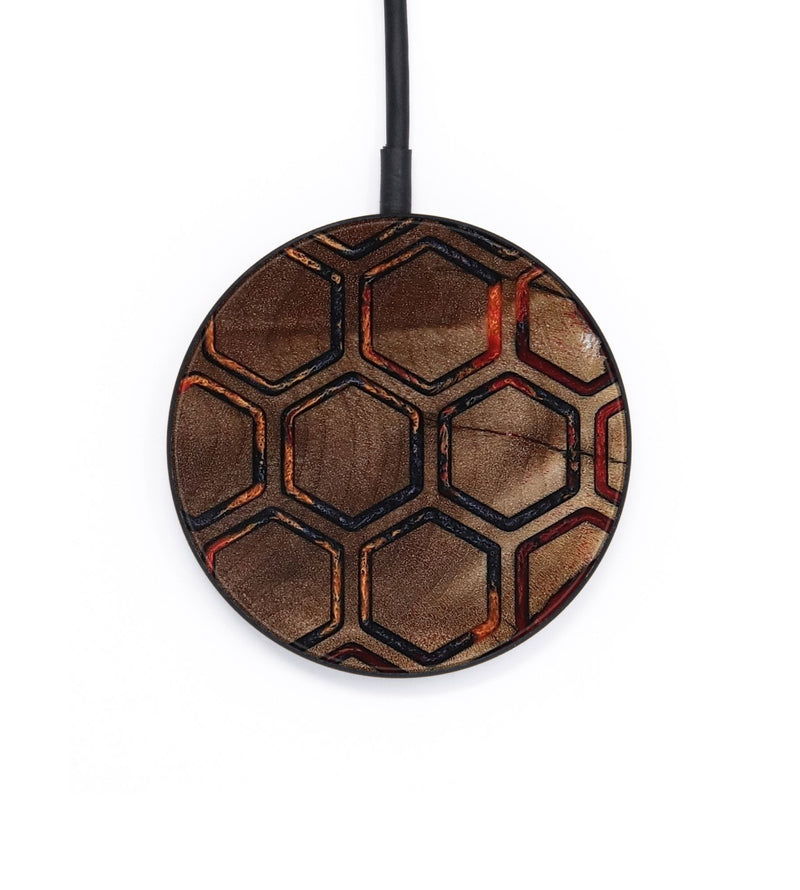 Circle Wood Wireless Charger - Edwin (Pattern, 818561)