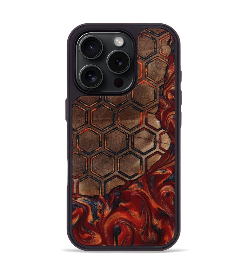 iPhone 16 Pro Wood Phone Case - Edwin (Pattern, 818561)