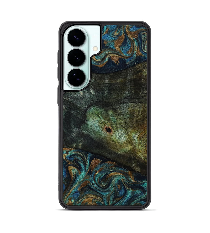 Galaxy S26 Plus Wood Phone Case - Odessa (Teal & Gold, 818594)