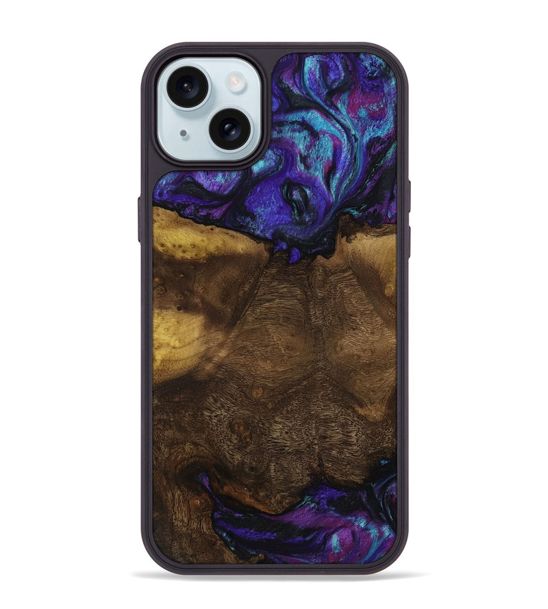 iPhone 15 Plus Wood Phone Case - Roswell (Purple, 818597)