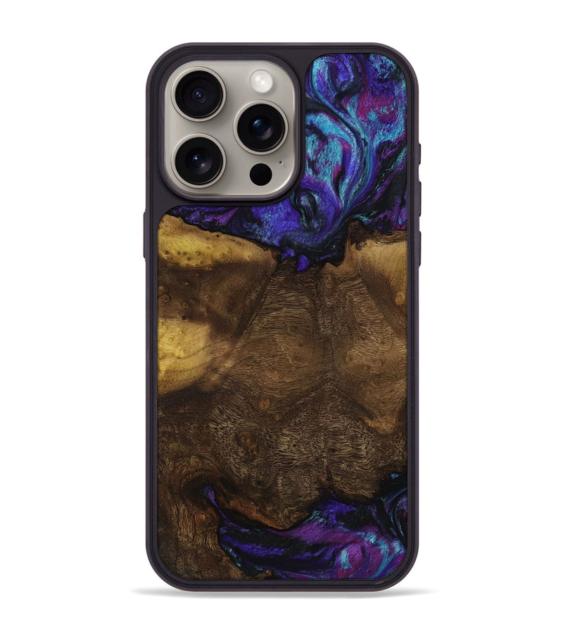 iPhone 15 Pro Max Wood Phone Case - Roswell (Purple, 818597)