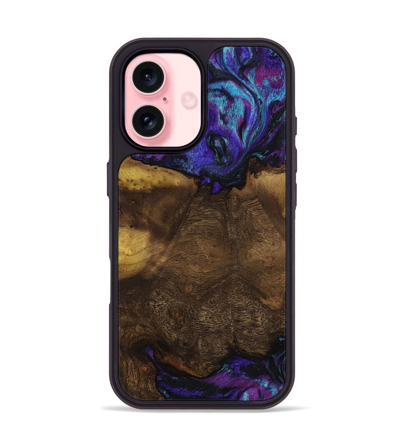 iPhone 16 Wood Phone Case - Roswell (Purple, 818597)
