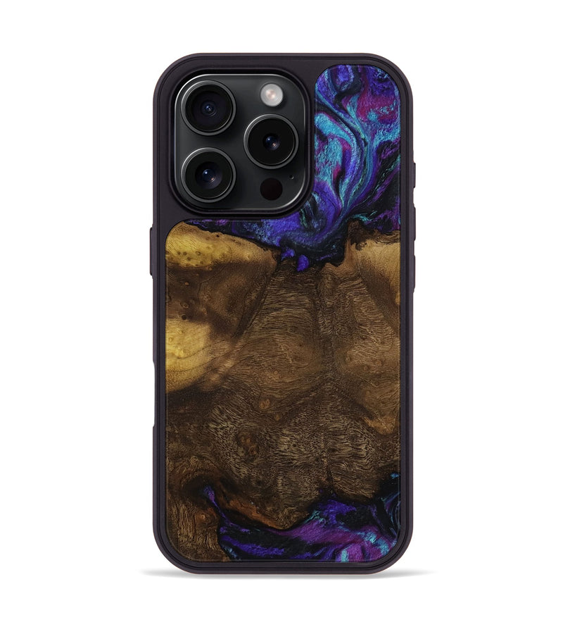 iPhone 16 Pro Wood Phone Case - Roswell (Purple, 818597)