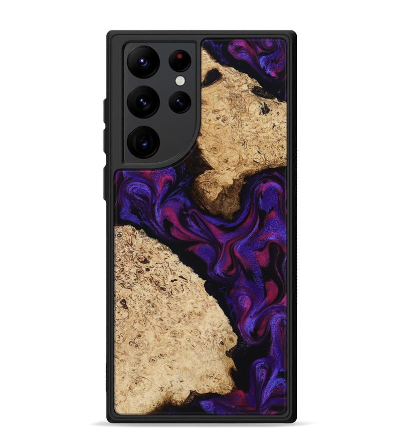 Galaxy S22 Ultra Wood Phone Case - Gia (Purple, 818598)