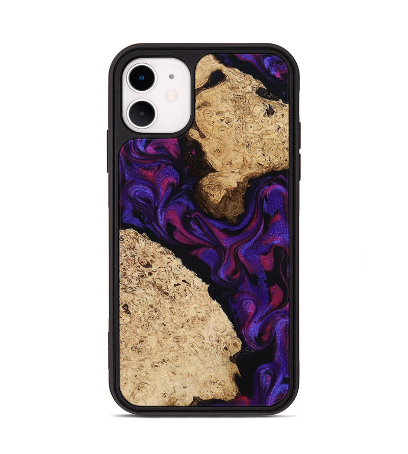 iPhone 11 Wood Phone Case - Gia (Purple, 818598)