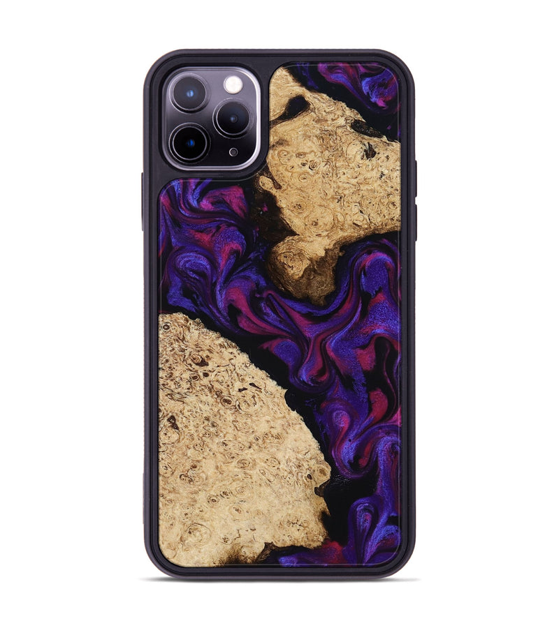 iPhone 11 Pro Max Wood Phone Case - Gia (Purple, 818598)