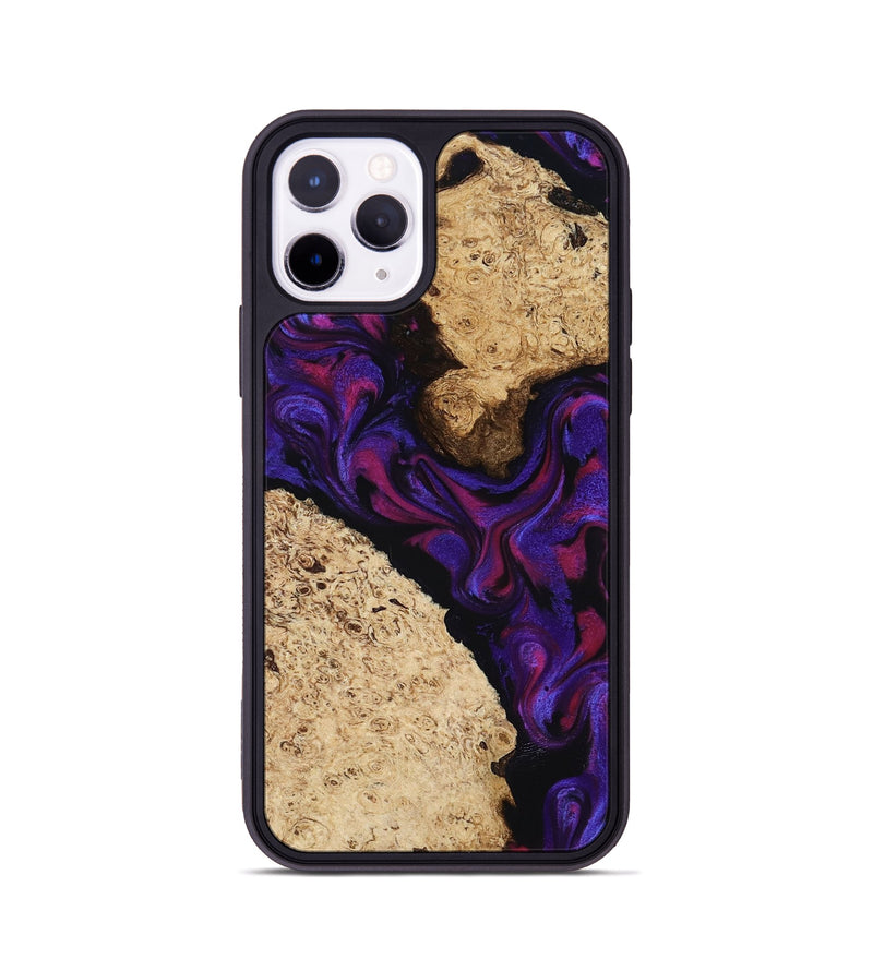iPhone 11 Pro Wood Phone Case - Gia (Purple, 818598)