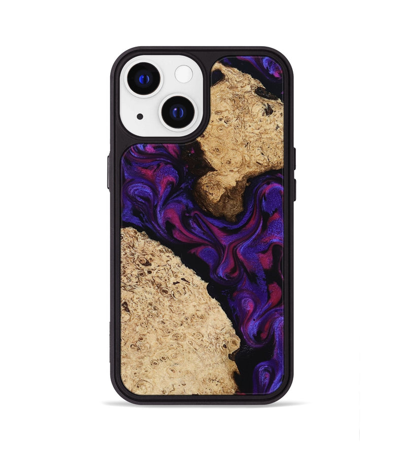 iPhone 13 Wood Phone Case - Gia (Purple, 818598)