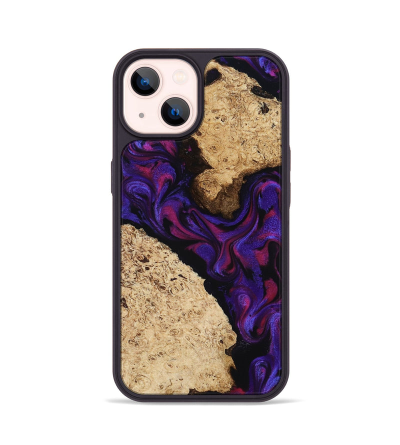 iPhone 14 Wood Phone Case - Gia (Purple, 818598)