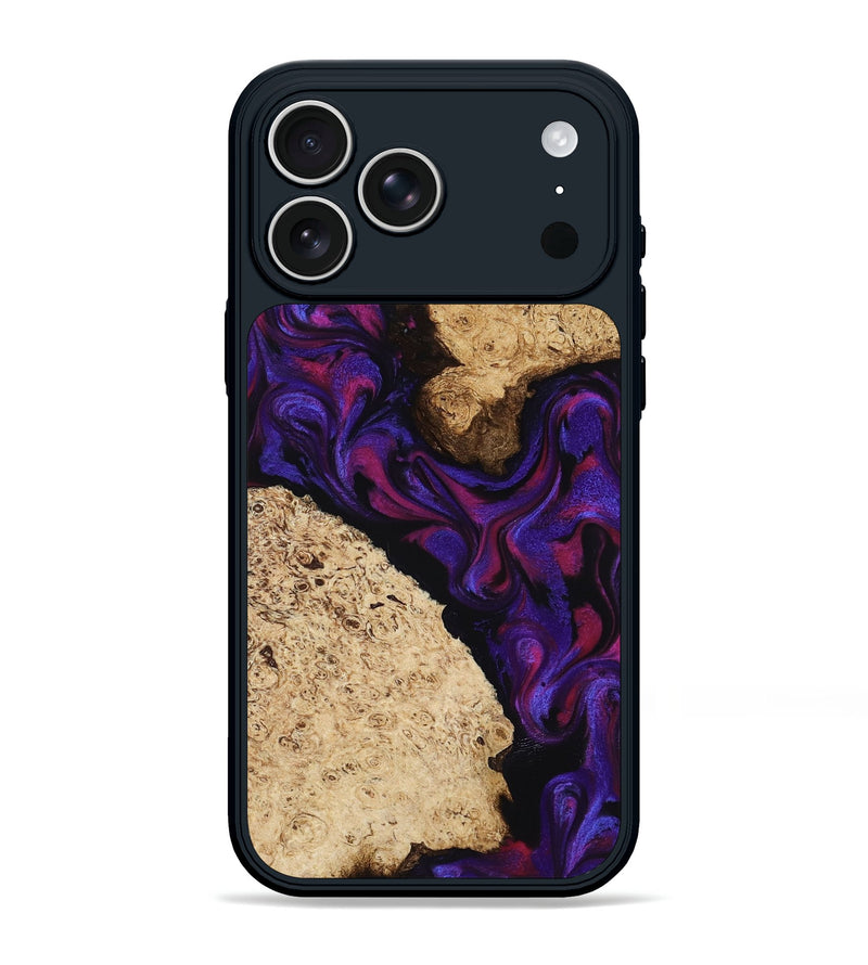 iPhone 17 Pro Max Wood Phone Case - Gia (Purple, 818598)