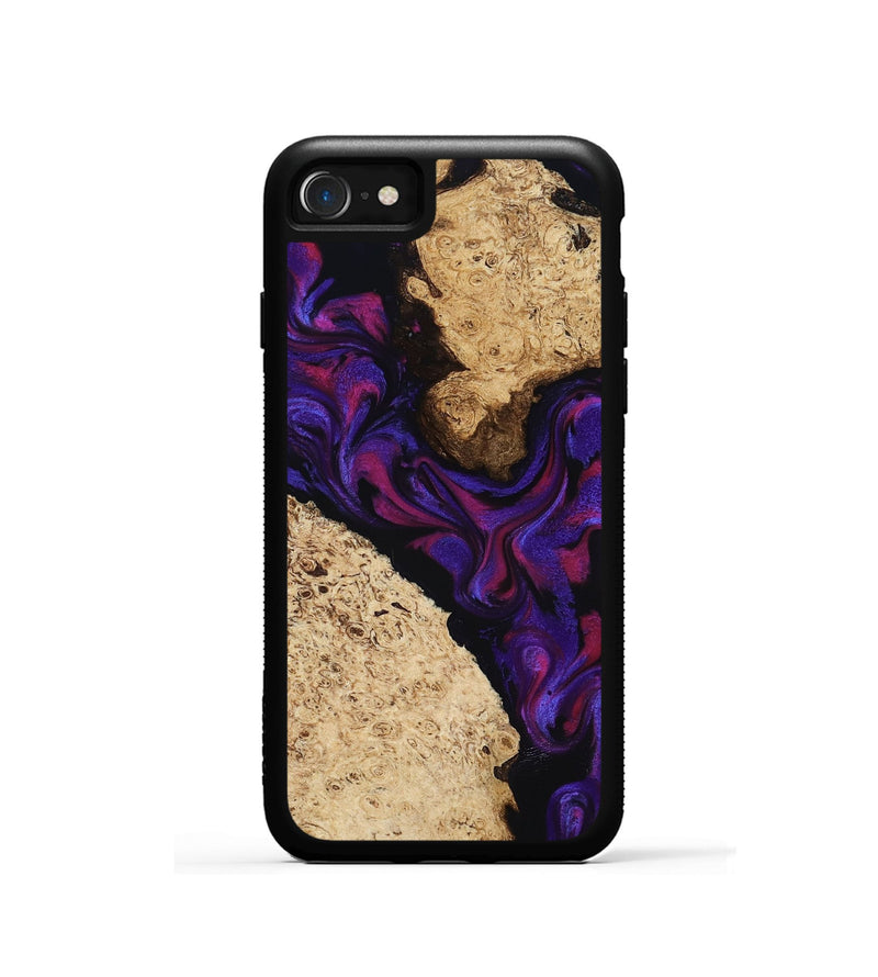 iPhone SE Wood Phone Case - Gia (Purple, 818598)