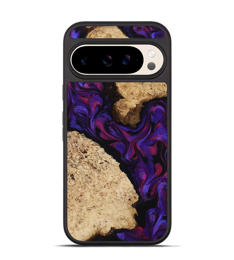 Pixel 10 Wood Phone Case - Gia (Purple, 818598)