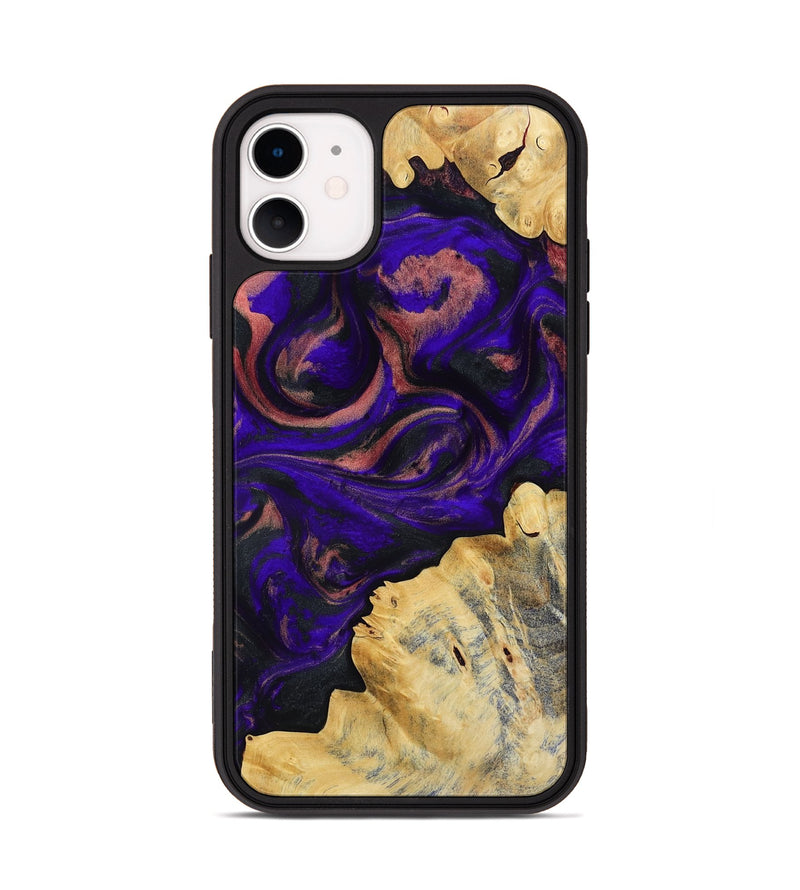 iPhone 11 Wood Phone Case - Nat (Purple, 818600)