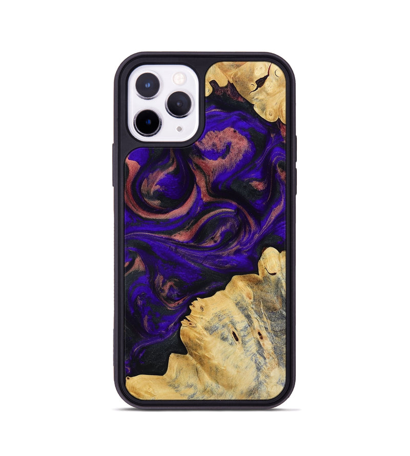 iPhone 11 Pro Wood Phone Case - Nat (Purple, 818600)