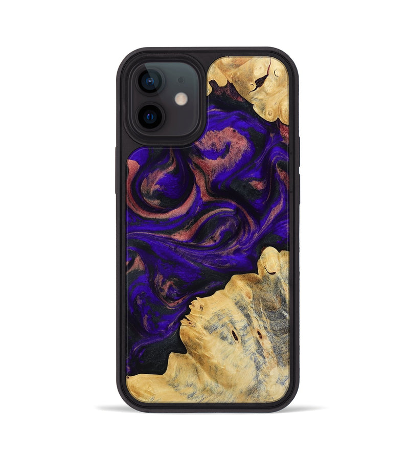 iPhone 12 Wood Phone Case - Nat (Purple, 818600)
