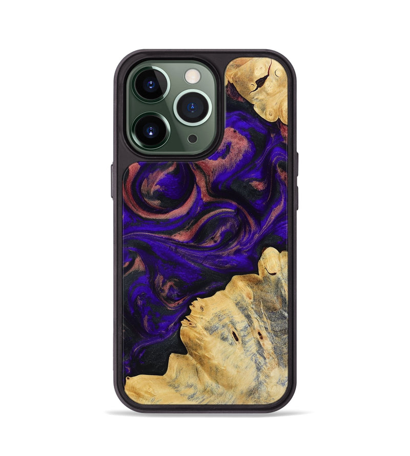 iPhone 13 Pro Wood Phone Case - Nat (Purple, 818600)
