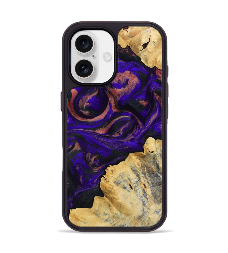 iPhone 17 Wood Phone Case - Nat (Purple, 818600)