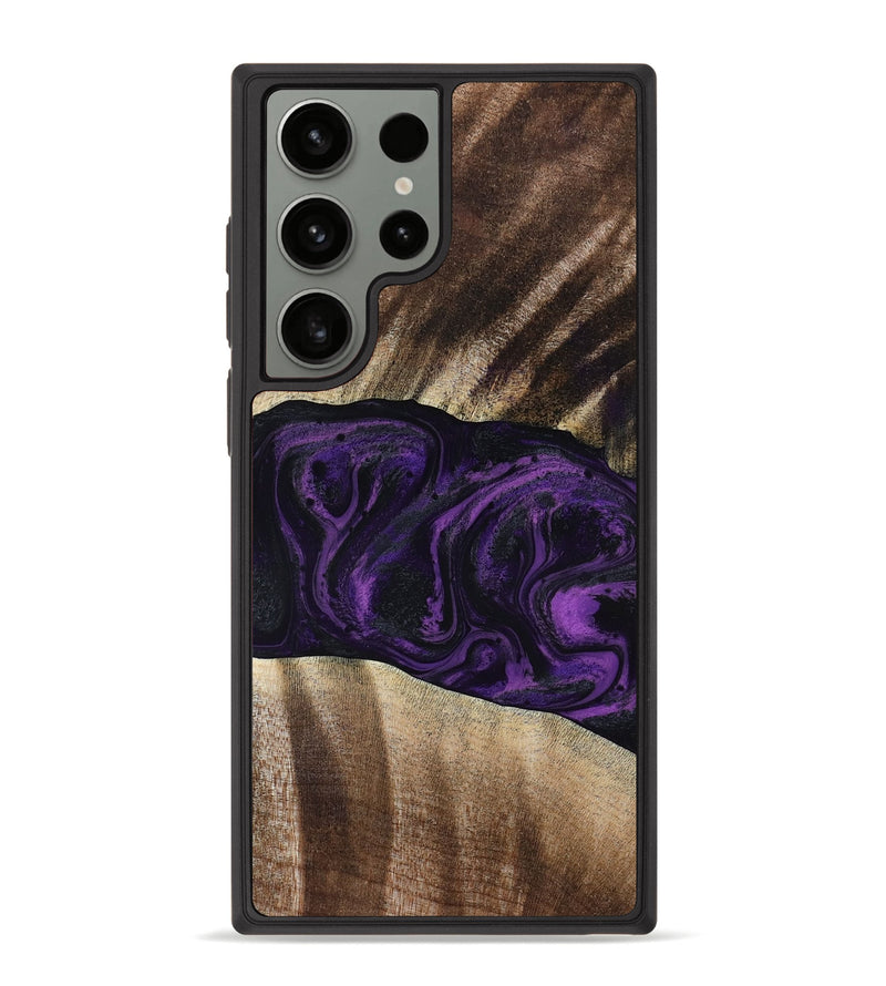 Galaxy S23 Ultra Wood Phone Case - Brook (Purple, 818601)