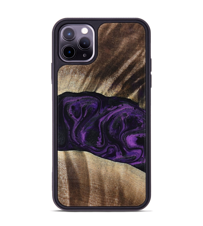 iPhone 11 Pro Max Wood Phone Case - Brook (Purple, 818601)
