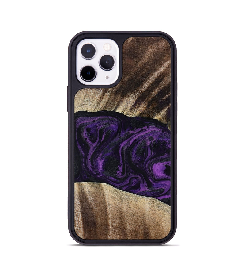 iPhone 11 Pro Wood Phone Case - Brook (Purple, 818601)