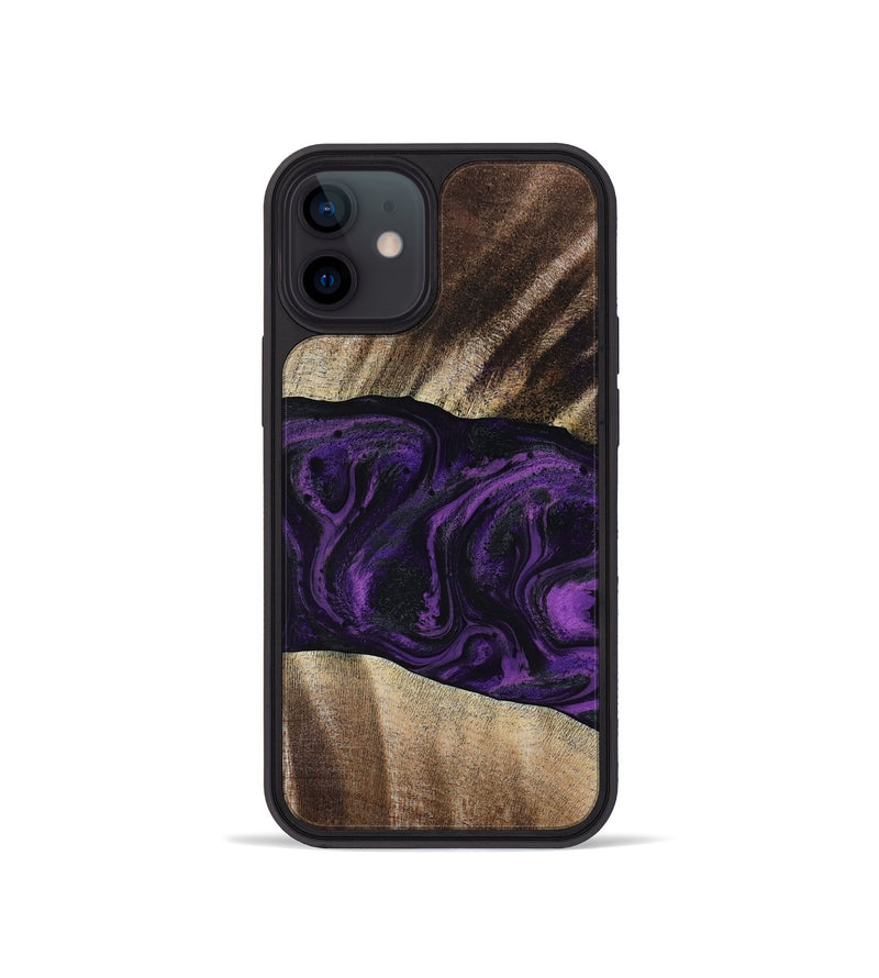 iPhone 12 mini Wood Phone Case - Brook (Purple, 818601)
