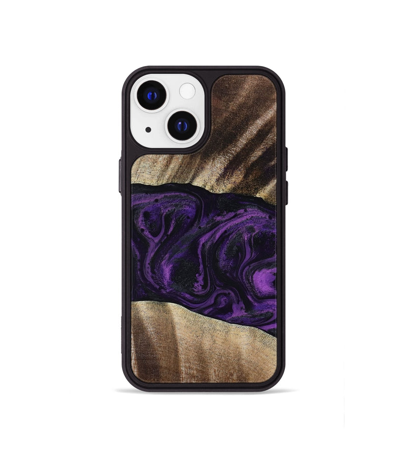 iPhone 13 mini Wood Phone Case - Brook (Purple, 818601)