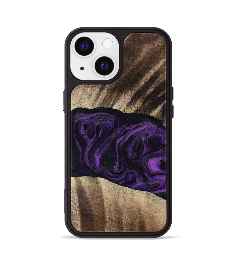 iPhone 13 Wood Phone Case - Brook (Purple, 818601)