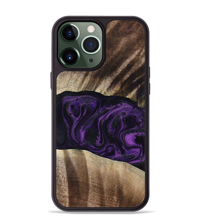 iPhone 13 Pro Max Wood Phone Case - Brook (Purple, 818601)