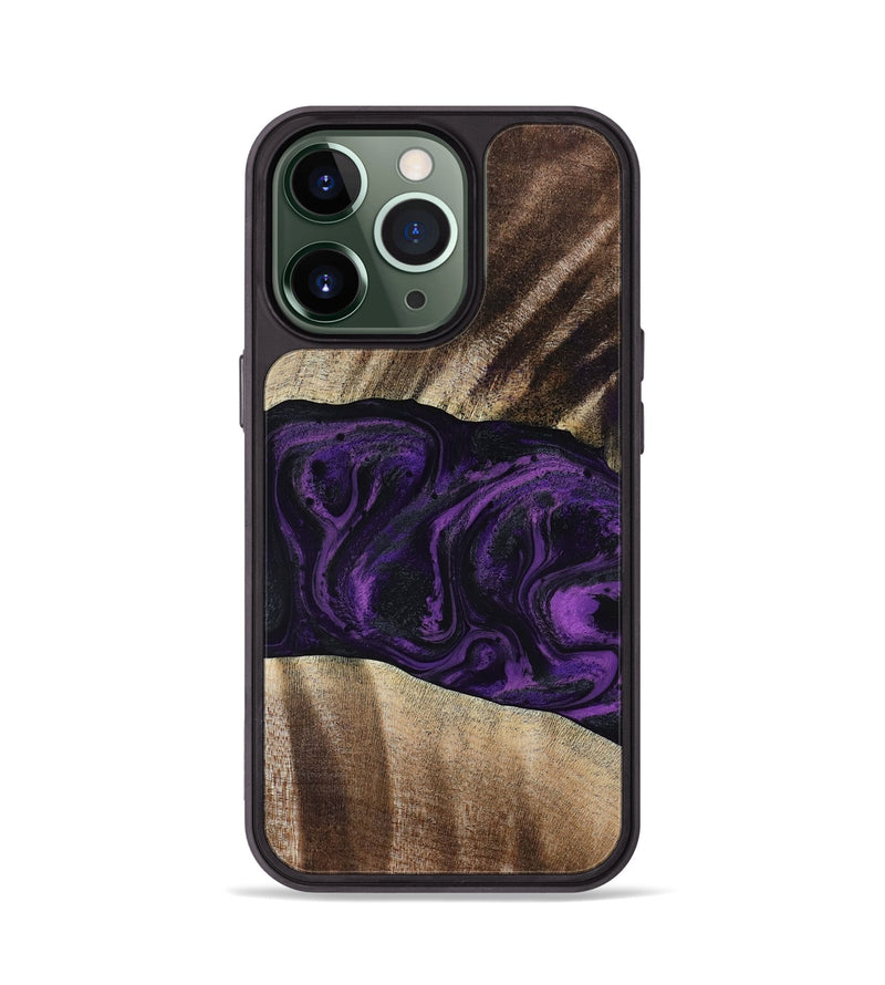 iPhone 13 Pro Wood Phone Case - Brook (Purple, 818601)
