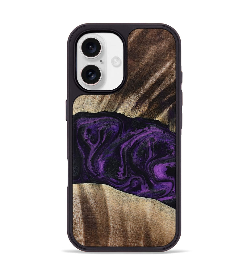 iPhone 17 Wood Phone Case - Brook (Purple, 818601)